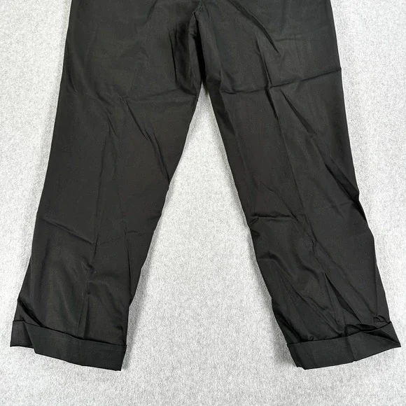 Brioni Cannes Dress Pants Mens 36x27 Black Pleated Front Straight Leg Trousers